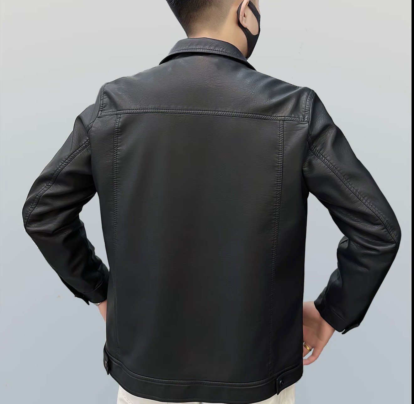 New Autumn Men's Leather Jacket, (High Quality 100% Guaranty)
