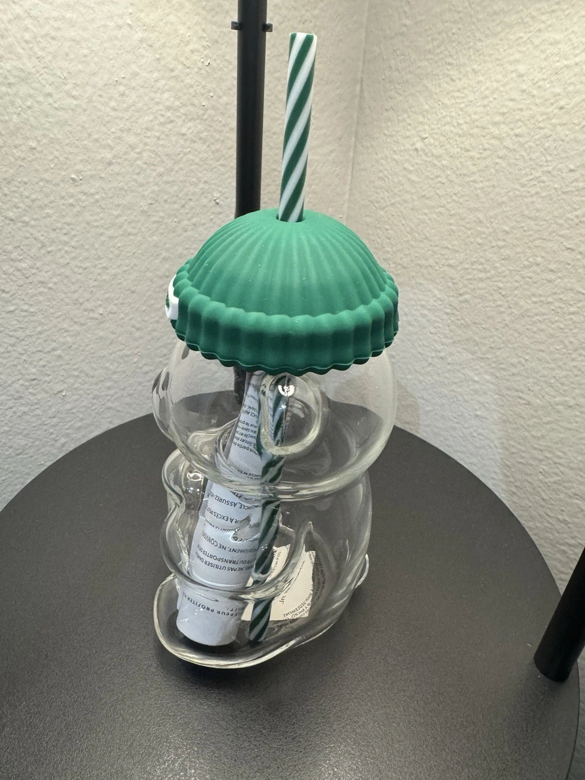 BEARISTA BEAR Glass Jar Cold Cup Tumbler Straw